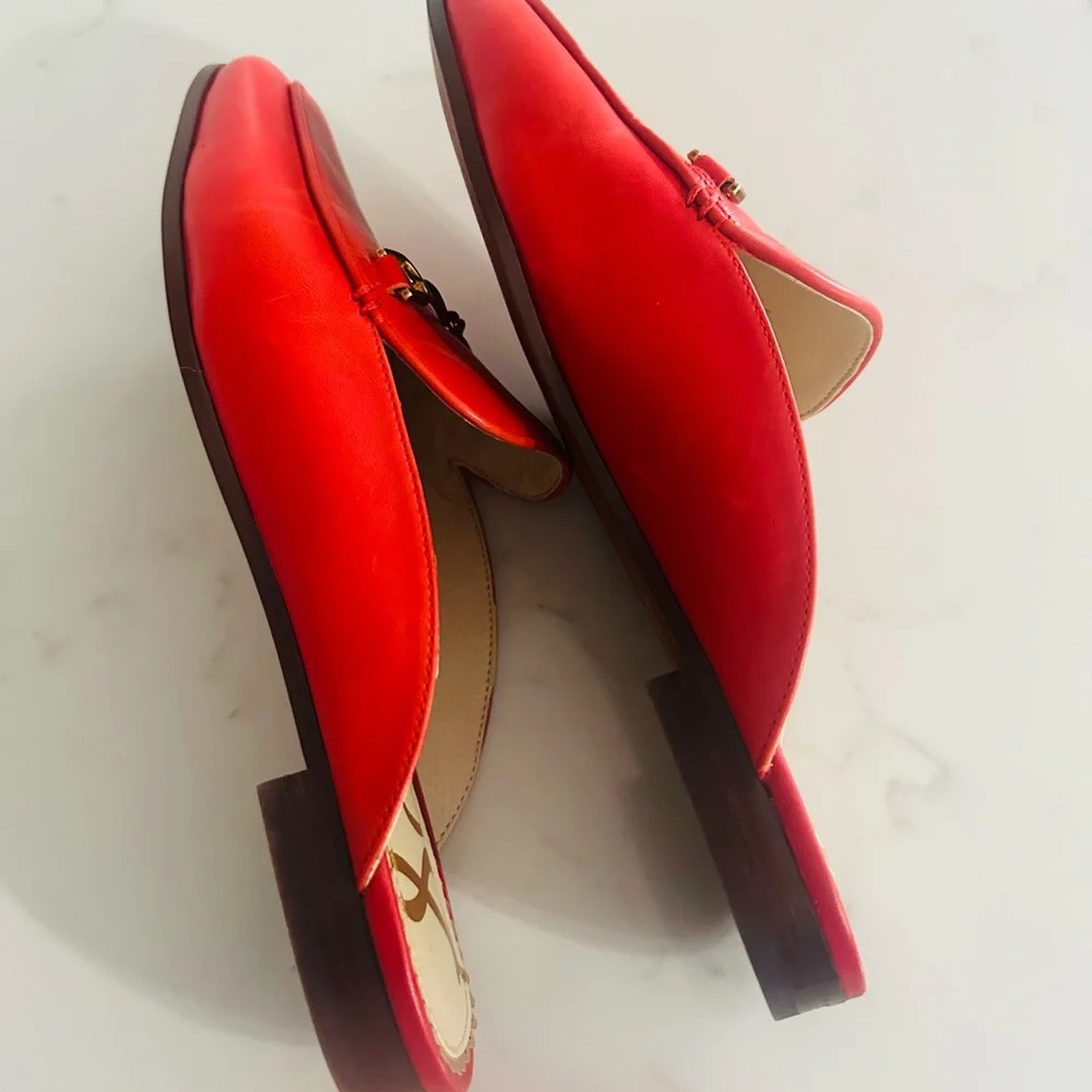 Sam Edelman Red Linnie Mule Women's  Size 7.5 - Picture 3 of 11